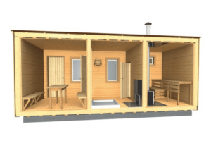 Готовая баня Стандарт 6М